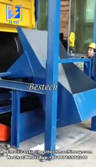 タンブラストベルトゴムトラック小型ショットブラストマシン（小型鋳造部品用）