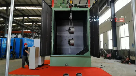 小型・中型鋳物用自動フックショットブラスト機の人気商品