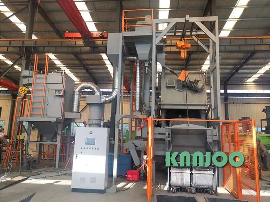 小型・壊れやすい部品用ドラム式ショットブラスト機