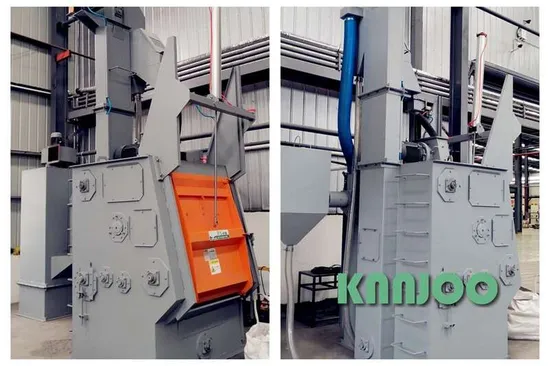 小型部品用スチールロトブラストショットブラストマシン