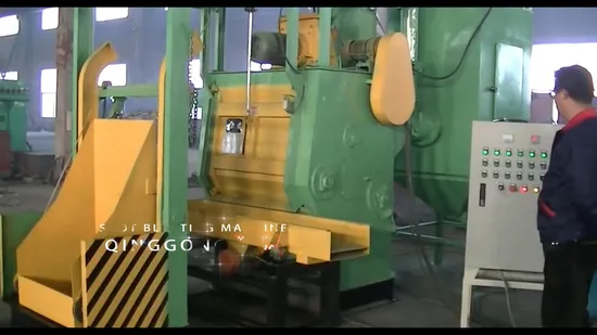 小型部品洗浄用環境に優しいタンブルベルト式ゴムベルトショットブラスト機